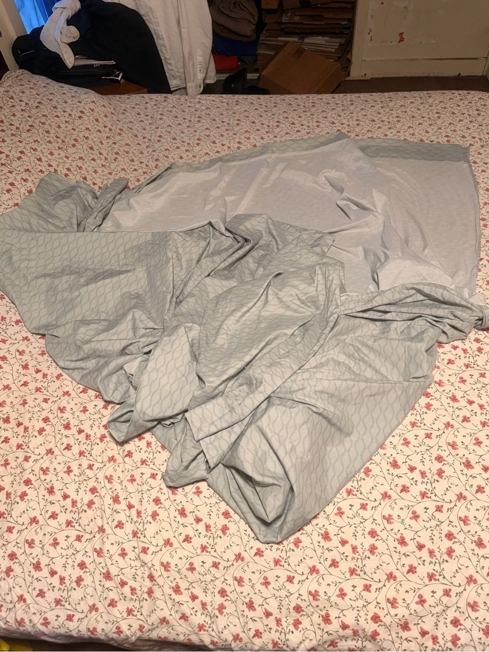 Mainstays Light Blue Wave-Pattern Pillowcases